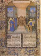 Jean Fouquet The Coronation of Alexander From Histoire Ancienne (after 1470) (mk05) oil painting on canvas